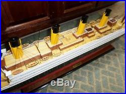 Titanic wooden model cruise ship 40 fully assembly ready for display