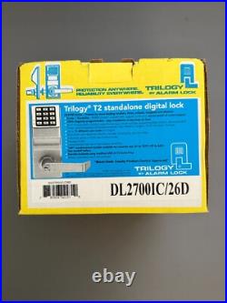 Trilogy T2 Digital Lock With Keypad, SFIC Model DL2700IC/26D NEW, FREE SHIPPING