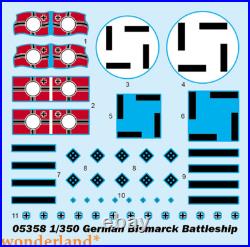 Trumpeter 05358 1/350 scale German Bismarck Battleship model kit 2020 new