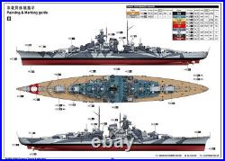 Trumpeter 05359 GERMAN TIRPITZ BATTLESHIP 1350 Model Kit