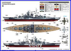 Trumpeter 05359 GERMAN TIRPITZ BATTLESHIP 1350 Model Kit