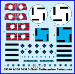 Trumpeter 5370 German Battlecruiser O Class Barbarossa 1/350 Scale Model Kit