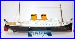 Tucher Walther Tin Bremen Wind-up Ship Model 24 Long Exc
