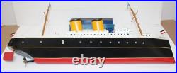 Tucher Walther Tin Bremen Wind-up Ship Model 24 Long Exc