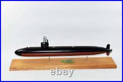 USS Bremerton SSN-698 Submarine, Navy, Scale Model, Mahogany, 20 inch, LA Class
