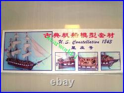 USS Constellation 1843 Scale 1/85 40 Wooden Model Ship Kit