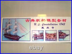 USS Constellation 1843 Scale 1/85 40 Wooden Model Ship Kit