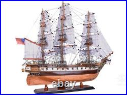 USS Constellation Medium Model Ship Handmade Wooden 30 Inches Fully Assembled