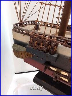 USS Constitution Large 35x28 Handcrafted Wooden Model Ship Fully Assembled