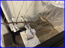 USS Constitution Old Ironsides Tall Ship Model with Table Top Display Case new