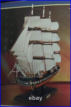 USS Constitution Tall Ship Fully Assembled Wooden Ship Model