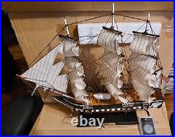 USS Constitution Tall Ship Fully Assembled Wooden Ship Model