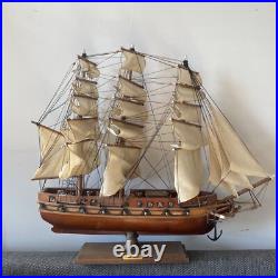 USS Constitution Wooden Tall Ship Model 24 Old Ironsides Assembled US Navy Boat