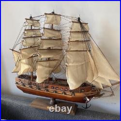 USS Constitution Wooden Tall Ship Model 24 Old Ironsides Assembled US Navy Boat USS Constitution Wooden Tall Ship Model 24 Old Ironsides Assembled US Navy Boat