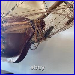 USS Constitution Wooden Tall Ship Model 24 Old Ironsides Assembled US Navy Boat