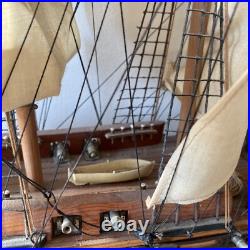 USS Constitution Wooden Tall Ship Model 24 Old Ironsides Assembled US Navy Boat