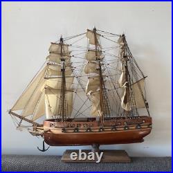 USS Constitution Wooden Tall Ship Model 24 Old Ironsides Assembled US Navy Boat
