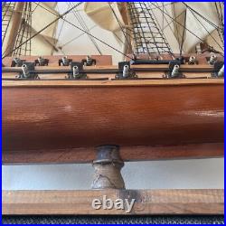 USS Constitution Wooden Tall Ship Model 24 Old Ironsides Assembled US Navy Boat