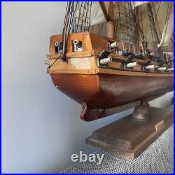 USS Constitution Wooden Tall Ship Model 24 Old Ironsides Assembled US Navy Boat