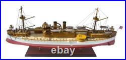 USS MAINE (ACR-1) Handcrafted War Ship Ready Display Model 37