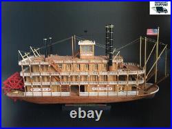 USS MISSISSIPPI 1870 1100 540mm 21 Steamboat Wood Model Kit Shicheng