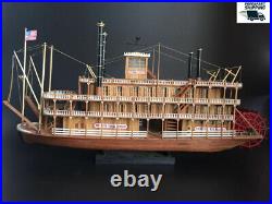 USS MISSISSIPPI 1870 1100 540mm 21 Steamboat Wood Model Kit Shicheng