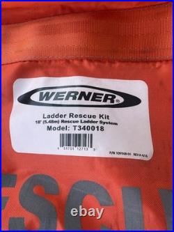 Used Werner Ladder Rescue Kit Model T340018 18 Foot Boat Ship Retail 849 New