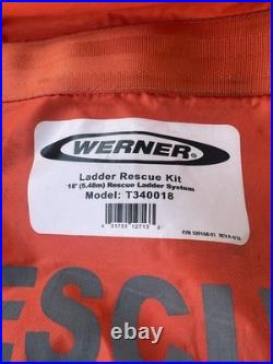 Used Werner Ladder Rescue Kit Model T340018 18 Foot Boat Ship Retail 849 New