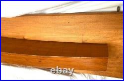 VINTAGE HALF HULL OAK VERY good condition has eye hooks for hanging