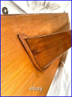 VINTAGE HALF HULL OAK VERY good condition has eye hooks for hanging