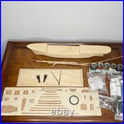 VINTAGE SPAIN 1950s CONSTRUCTO EAGLE SAILING SHIP WOODEN MODEL 1185