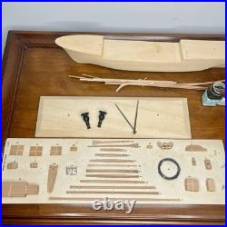 VINTAGE SPAIN 1950s CONSTRUCTO EAGLE SAILING SHIP WOODEN MODEL 1185