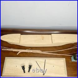 VINTAGE SPAIN 1950s CONSTRUCTO EAGLE SAILING SHIP WOODEN MODEL 1185