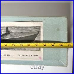 VTG R. Nicoletti Ship Crafters Half Hull Model Kit With Box & Instructions READ