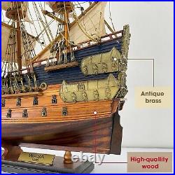 Vasa Wooden Ship Model 22.8L Vintage Vasa Warship Unique Special Home Decor