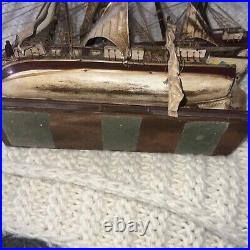 Very old wooden ship Elizabeth gallon 1588? Original Posible US Navy. Dusty