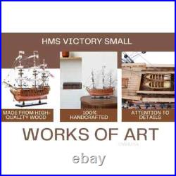 Victory Small Tall Ship Model Handcrafted Wooden Ship Model With Mizzen Mast