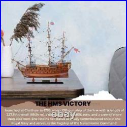 Victory Small Tall Ship Model Handcrafted Wooden Ship Model With Mizzen Mast