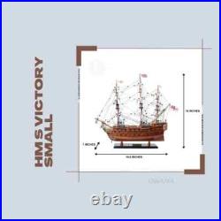 Victory Small Tall Ship Model Handcrafted Wooden Ship Model With Mizzen Mast Victory Small Tall Ship Model Handcrafted Wooden Ship Model With Mizzen Mast