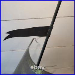 Viking Longship METAL Ship Model Large 27 Sailboat Vintage Needs Love VINTAGE