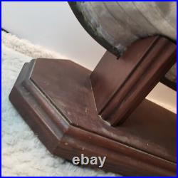 Viking Longship METAL Ship Model Large 27 Sailboat Vintage Needs Love VINTAGE