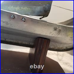 Viking Longship METAL Ship Model Large 27 Sailboat Vintage Needs Love VINTAGE