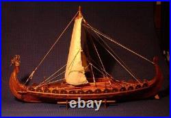 Viking Sailboat Drakkar Dragon Sailing Boat Unassembled Wooden Model Ship Kit