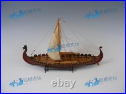 Viking Sailboat Drakkar Dragon Sailing Boat Unassembled Wooden Model Ship Kit