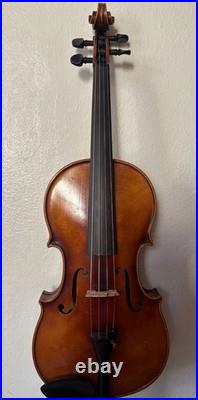 Vintage 1956 German violin fiddle 4/4 handmade copy of Strad, free shipping