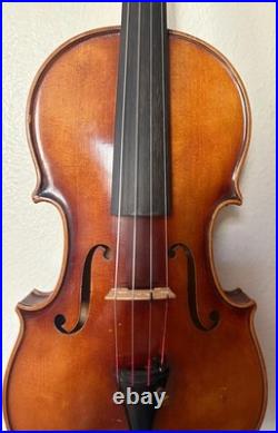 Vintage 1956 German violin fiddle 4/4 handmade copy of Strad, free shipping
