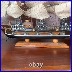 Vintage 1970s Cuddy Sail Model Ship w Anchors- Retail $475 (aprox)