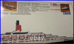 Vintage 1986 Gunze Sangyo Qe2 Queen Elizabeth 2 Luxury Cruise Ship Model 1450