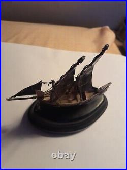 Vintage 925 Silver Maltese Sailing Ship Model