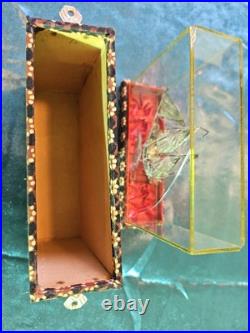 Vintage. 925 Sterling Silver Model Ship in Original Glass Display Case Filigree